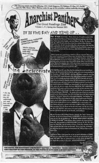 Anarchist Panther vol 1 #3 Good Readings Zine Spring into Summer 01