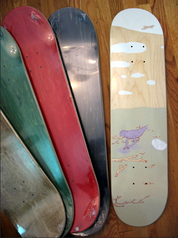 Bird With Radio Skateboard