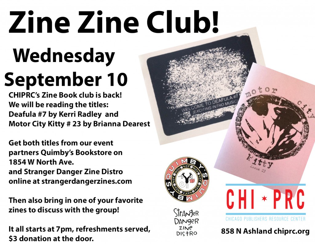 ZZC Sep14ZineZineClubFlyer